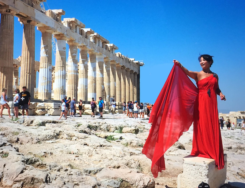 Male model photo shoot of RdL in Parthenon Acropolis Athens Greece