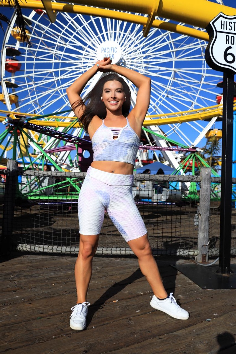 Male model photo shoot of Michael G in LA in Santa Monica Pier