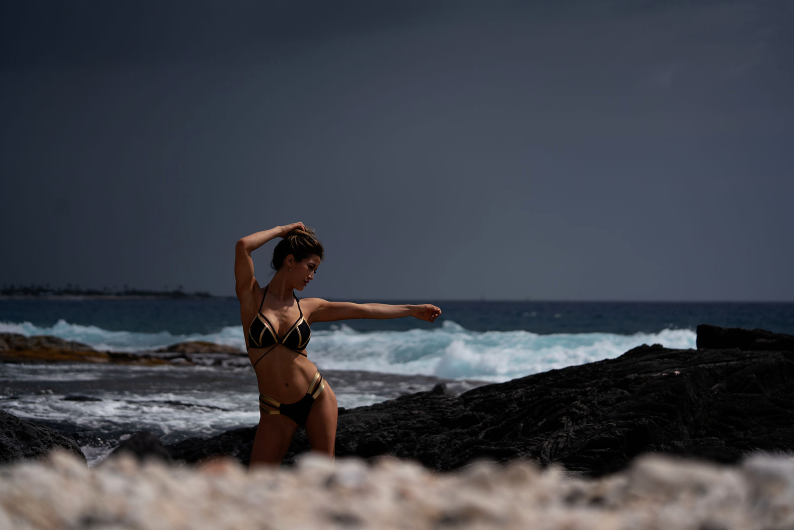 Female model photo shoot of Jen Lam by Alex Klarc Photography in Big Island Hawaii
