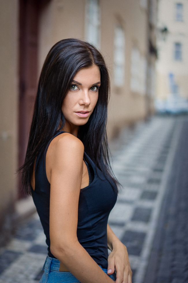 Female model photo shoot of Just Tereza in Prague
