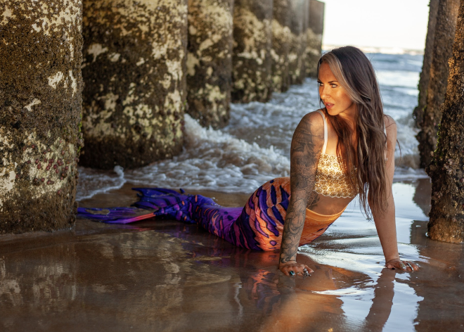 Female model photo shoot of ColoradoMermaid in Daytona Beach, FL