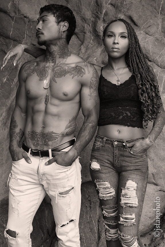 Female and Male model photo shoot of jstanphoto, Tattoo Betty and Christopher Hogan