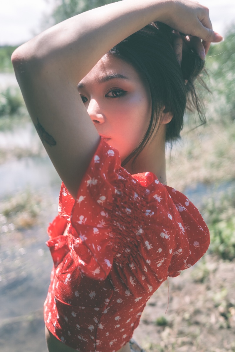 Female model photo shoot of Ayaka_Tokyo in Futagotamagawa Tokyo