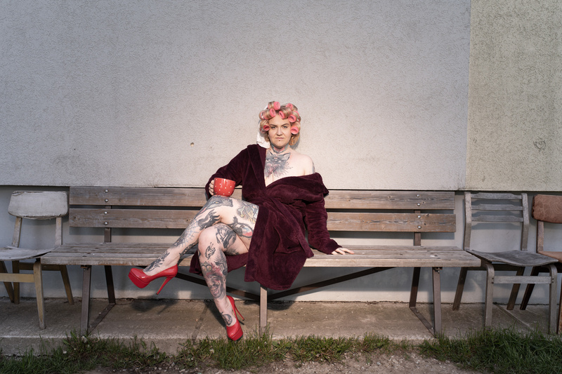 Female model photo shoot of Undresseddess in Kopli, Tallinn, Estonia