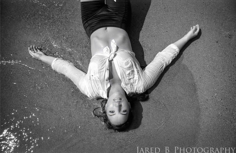 Female model photo shoot of AmberRevere in Chicago. Lake Michigan