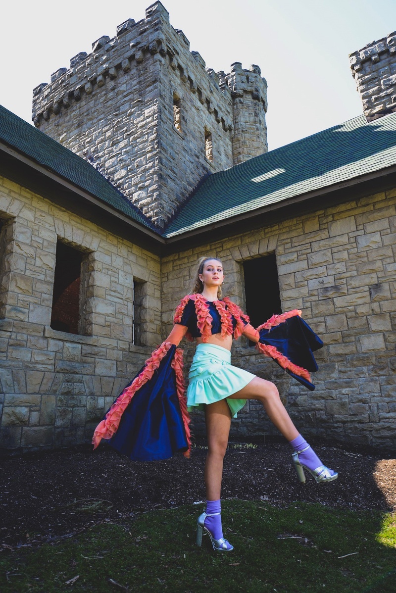 Female model photo shoot of Olivia Langer in Squire's Castle, Willoughby, Ohio