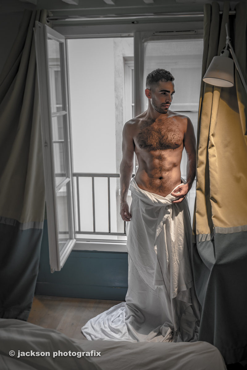 Male model photo shoot of jackson photografix in hotel crayon, paris, france