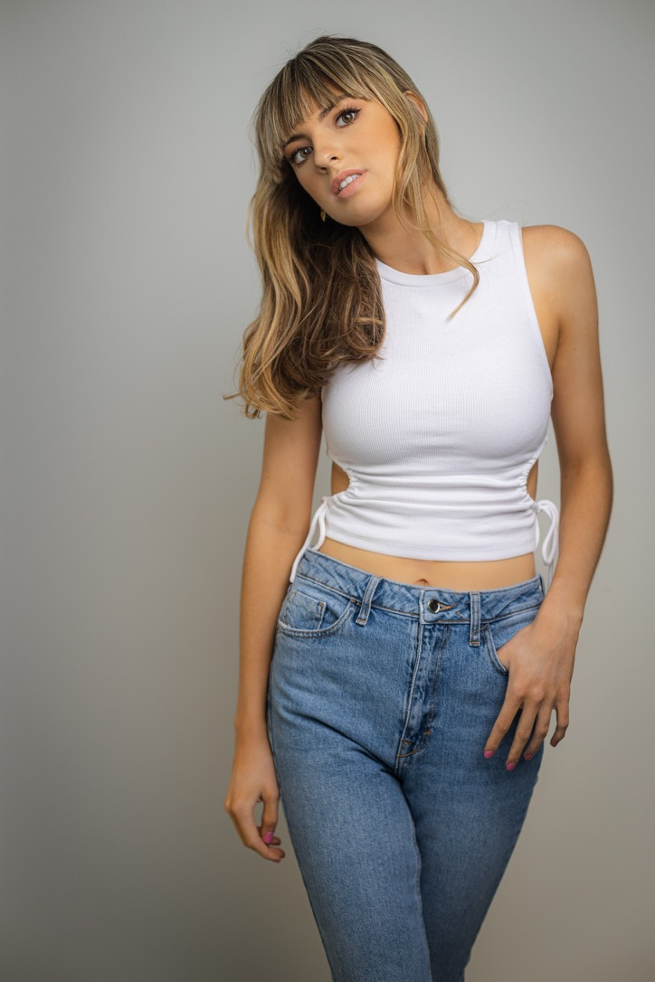 Female model photo shoot of Keelin Lyons in Downtown Miami