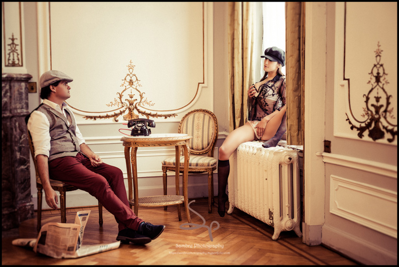 Male and Female model photo shoot of Shiel Poppy and Eleonor d asti