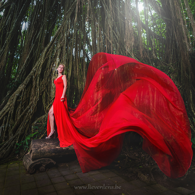 Male model photo shoot of Lieven Lens in Bali monkey forest