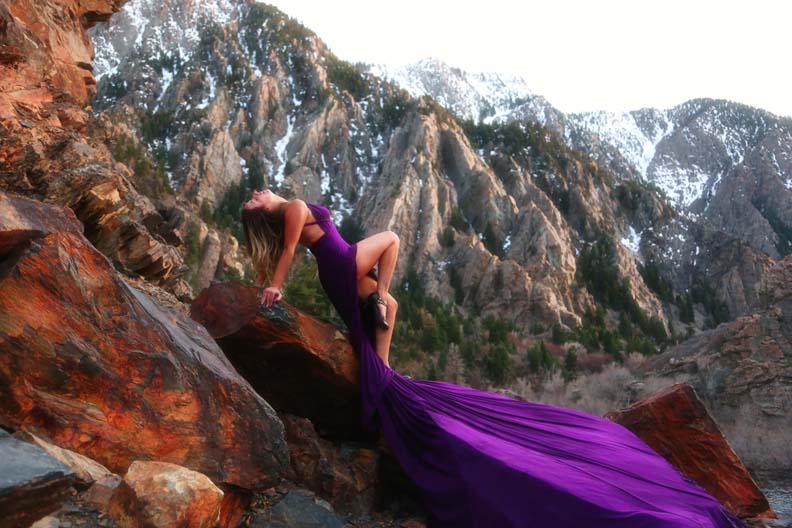 Male and Female model photo shoot of TDSImages and Brittney Rachell in Big Cottonwood Canyon