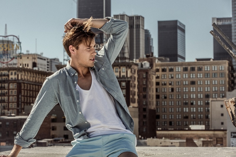 Male model photo shoot of hua wang in Los Angeles