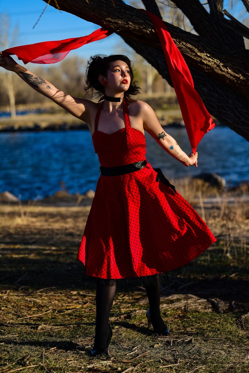 Female model photo shoot of Aleena_Axel in Colorado Springs