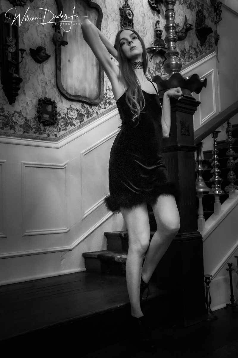 Female model photo shoot of Jazzy Case in Historic Jefferson Hotel
