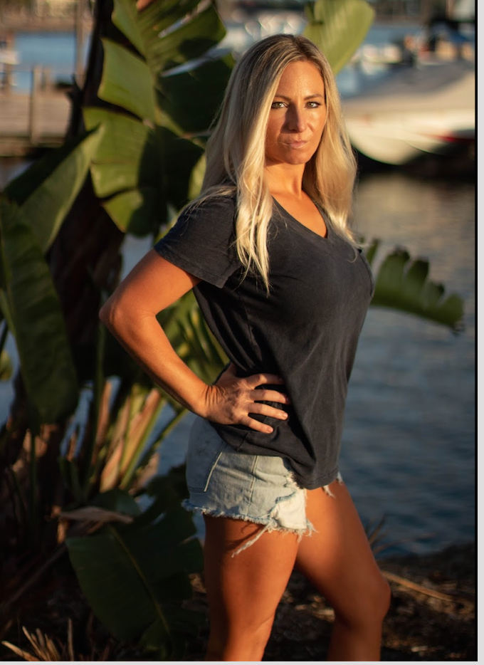 Female model photo shoot of Fit Blonde Chick in San Diego California