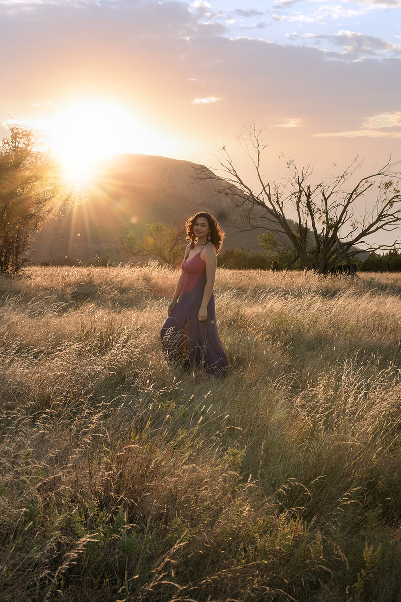Female model photo shoot of Lisa J Green in Wichita Mountains, Oklahoma