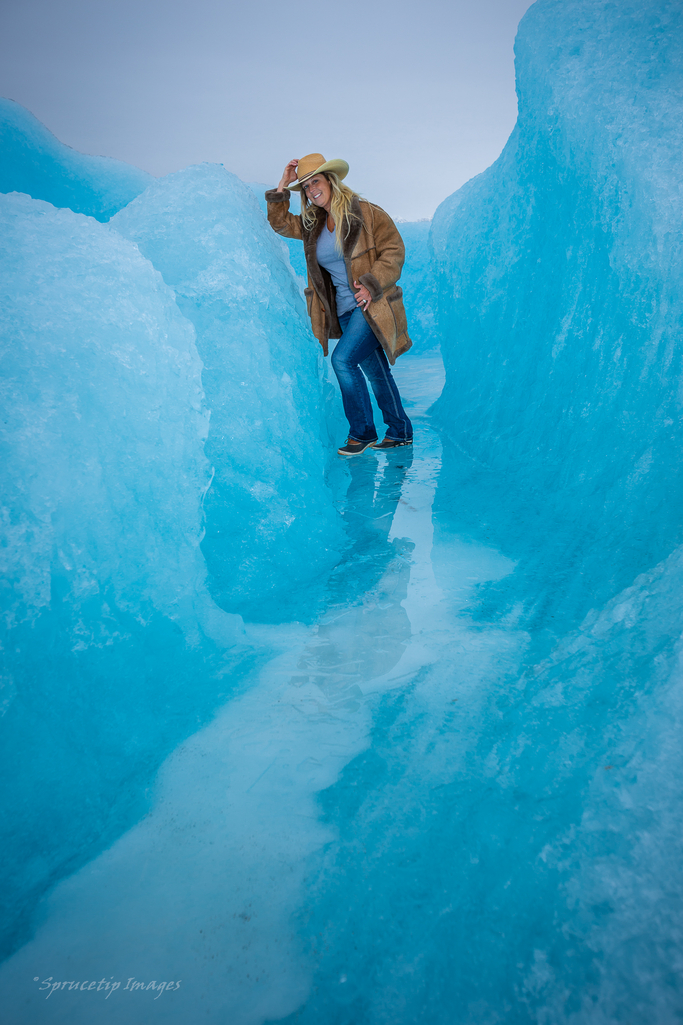 Male model photo shoot of Sprucetip Images in Knik Glacier, AK