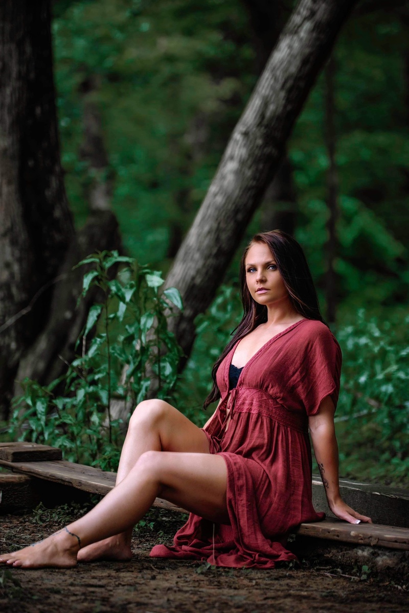 Female model photo shoot of AlishaMae09 in Potomac Wayside Park