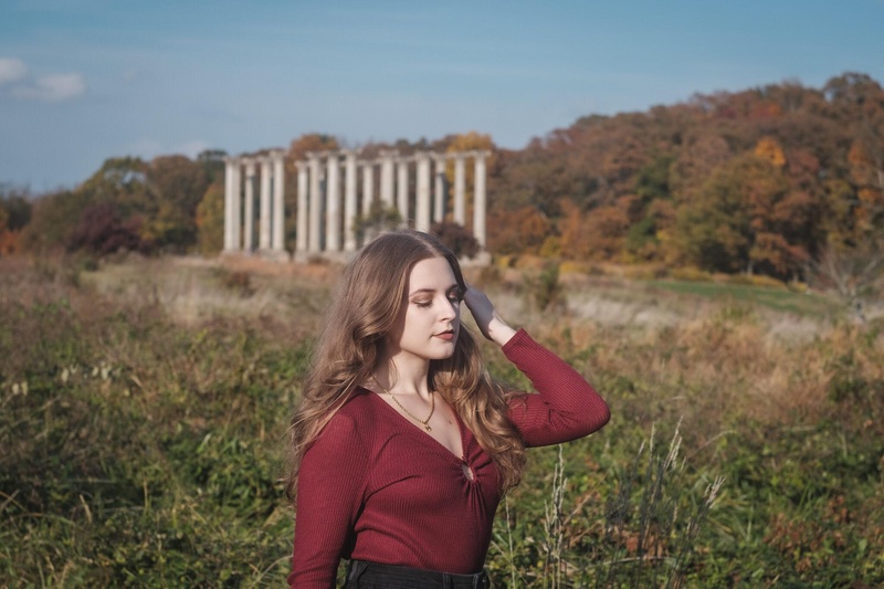 Female model photo shoot of Kyra_Allegro in Arboretum, DC