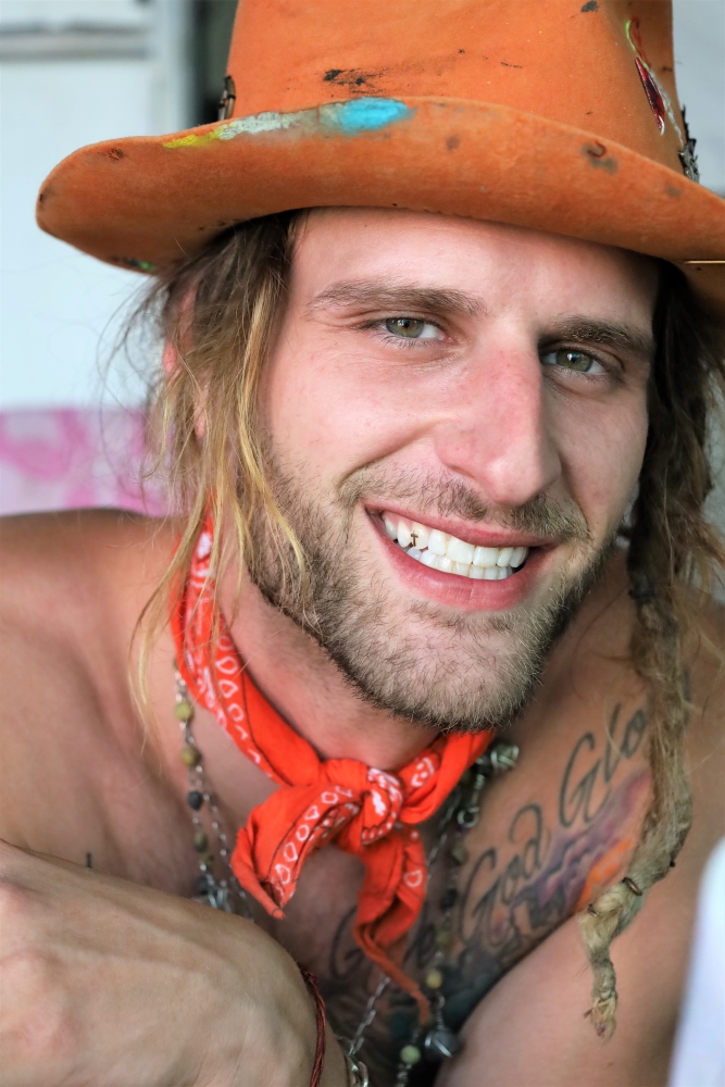 Male model photo shoot of Timothy Schultheis in Slab City, California