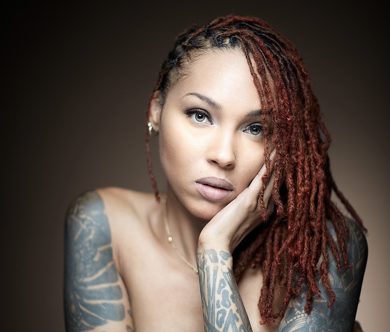Female model photo shoot of Tattoo Betty by edsger