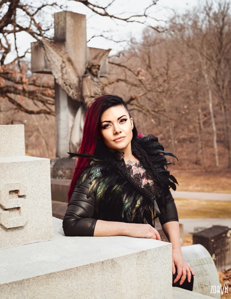 Female model photo shoot of Wendy Lee Rounds in Allegheny Cemetery