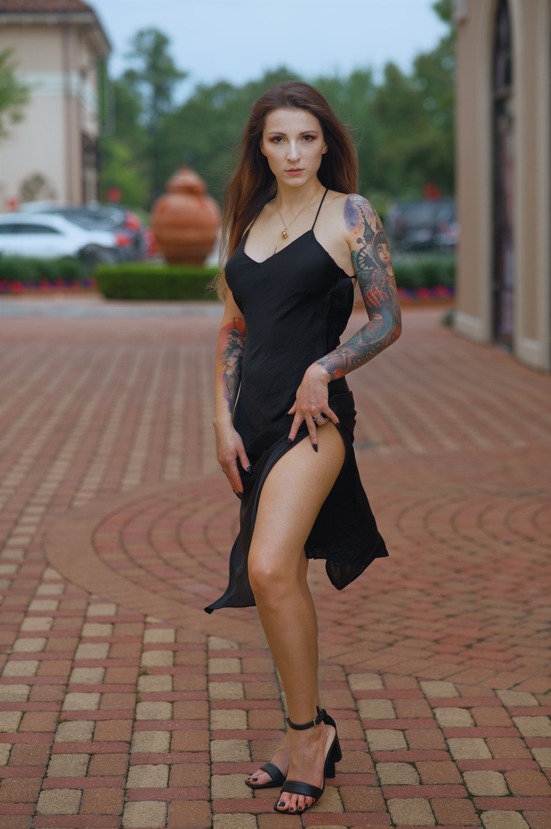 Female model photo shoot of Oxana V in Houston, Texas
