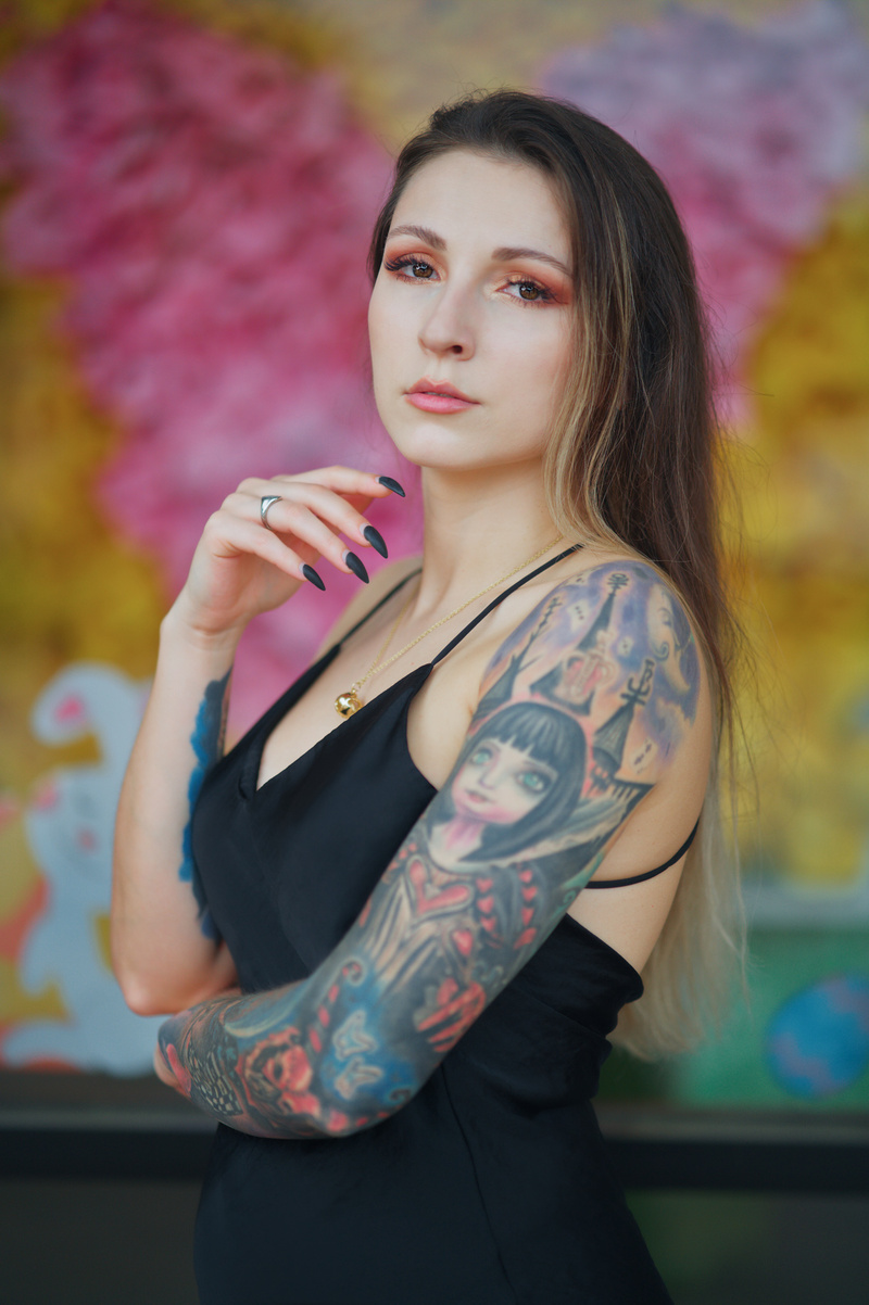 Female model photo shoot of Oxana V in Houston