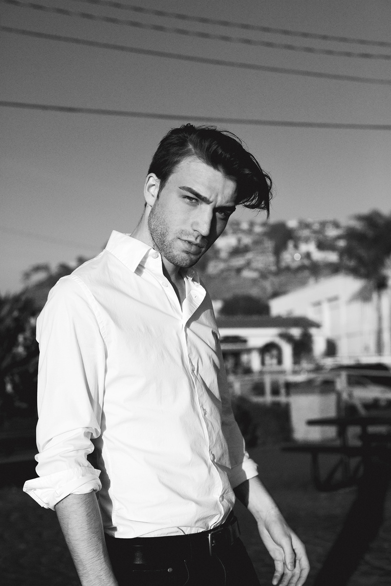 Male model photo shoot of Nik Sarac in Laguna Beach, CA
