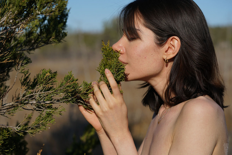 Female model photo shoot of MariaEmilia by Dorola in Forest