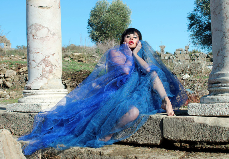 Female model photo shoot of Silvia Demeyer in SIDE ANTALYA TURKEY