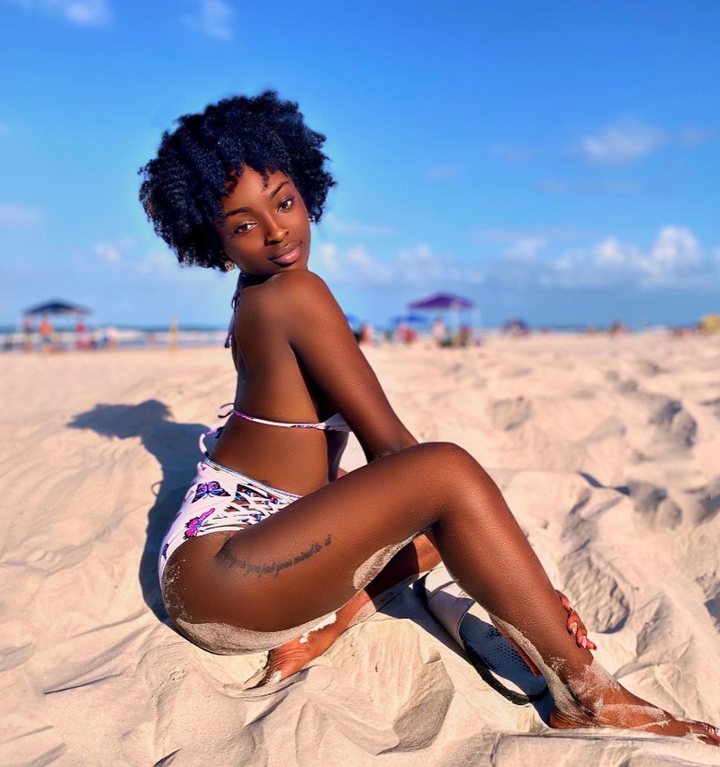Female model photo shoot of Kaniarenee in Daytona Beach ,Florida