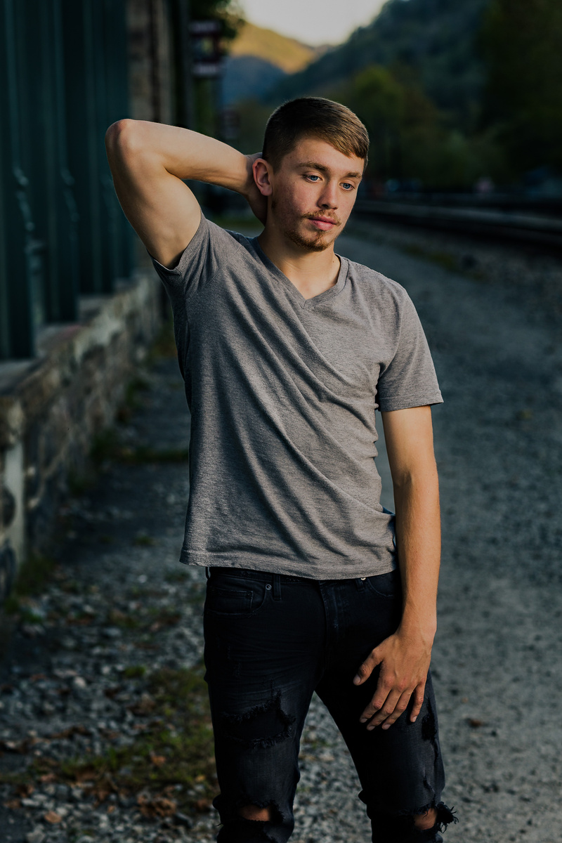 Male model photo shoot of chadforeman in Thurmond, West Virginia