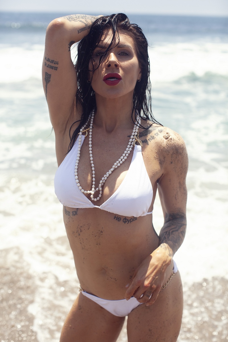 Female model photo shoot of Misha D S by NK Photography in Malibu Lagoon