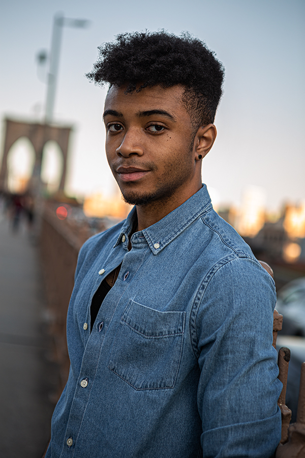 Male model photo shoot of Chris Adval and setharcher in Brooklyn Bridge