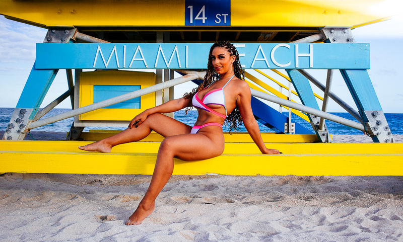 Female model photo shoot of JazminBoheme in Miami