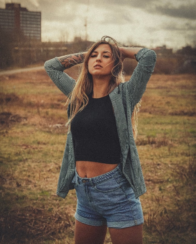 Female model photo shoot of sangabss