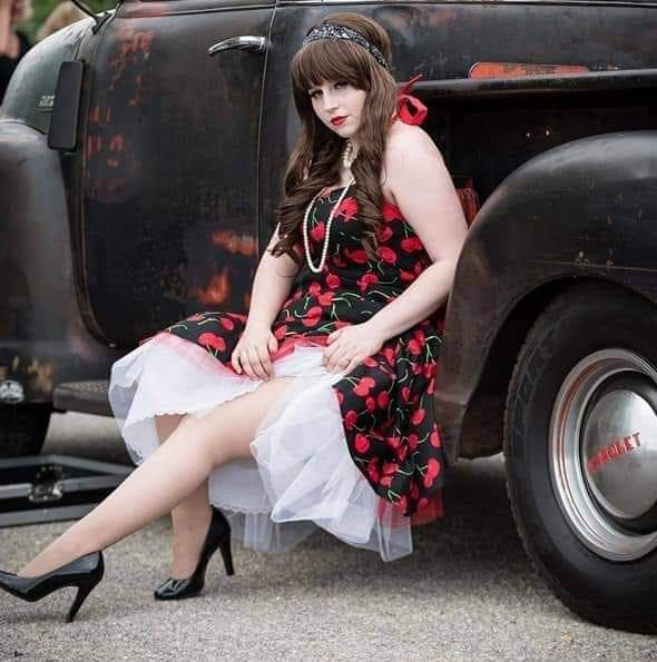 Female model photo shoot of Cherry Velvet