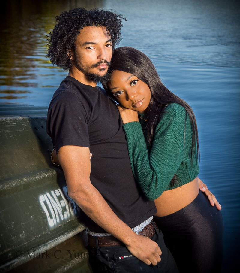 Male and Female model photo shoot of MarkYoung2 and Kiauna in Burke Lake Park, Virginia