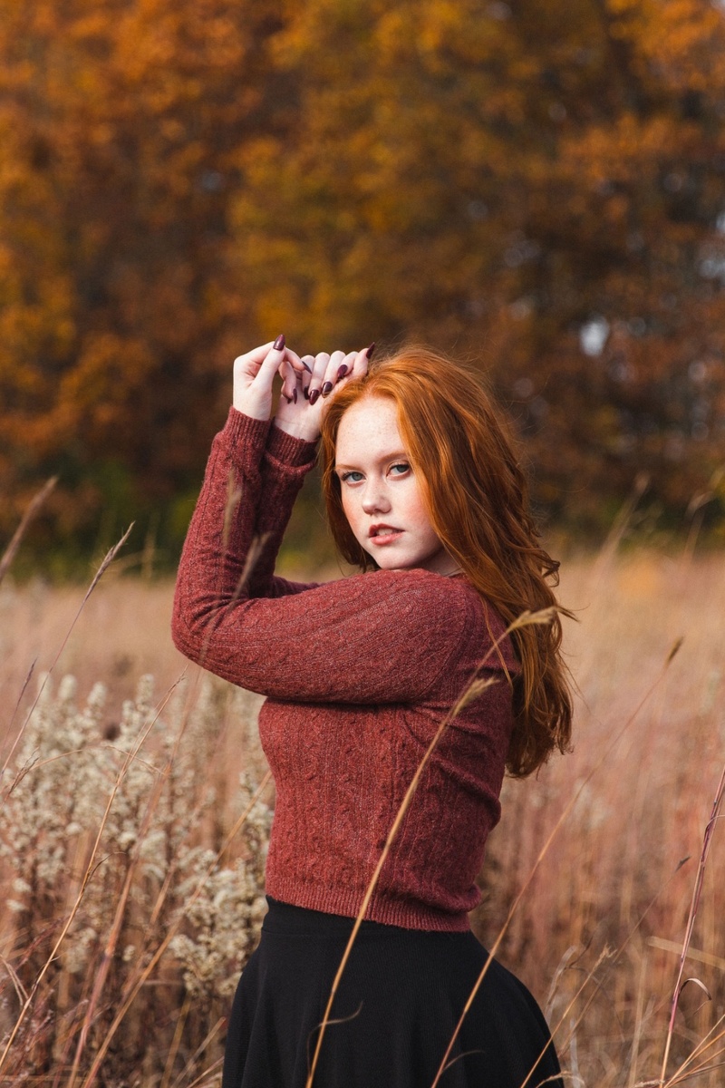 Female model photo shoot of Sydney Dingley in Grass Lake Michigan