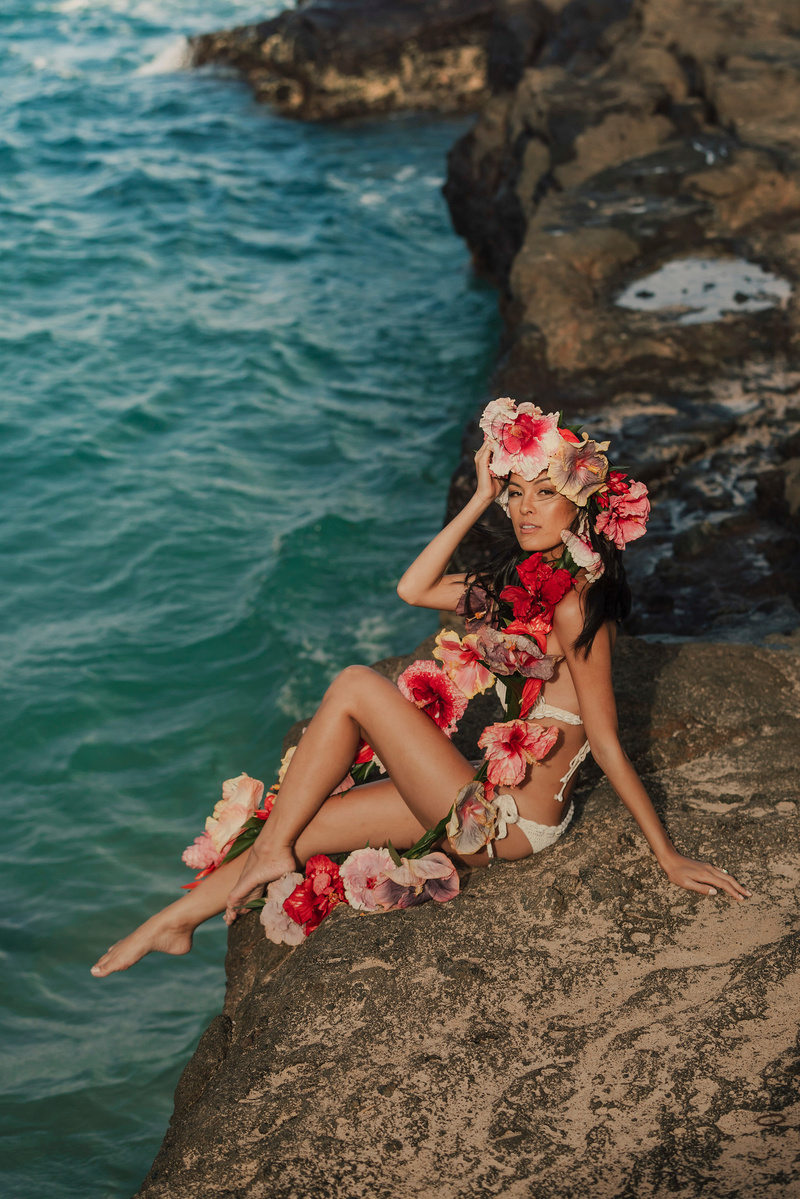 Female model photo shoot of Isabelle Du in Oahu, Hawaii