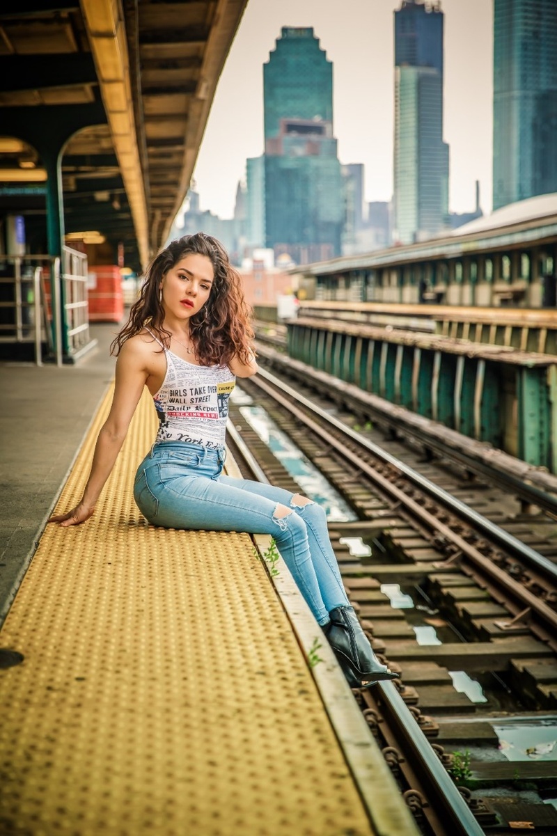Female model photo shoot of Jade Lopez in NYC