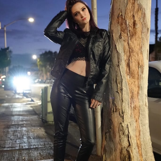 Female model photo shoot of MidnightCian