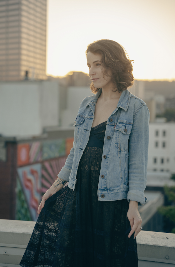 Female model photo shoot of CestLaVie in Rooftop in PDX