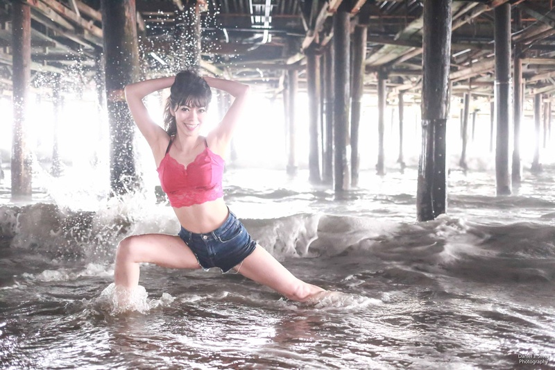 Female model photo shoot of yuyuki in Santa Monia Beach