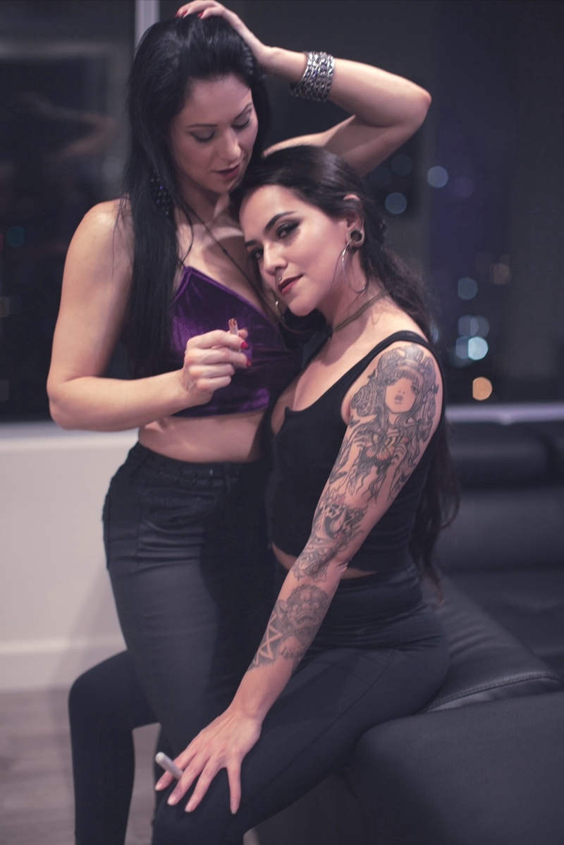 Female model photo shoot of Alma Hurtado and Amylynnla by NK Photography in Los Angeles, California