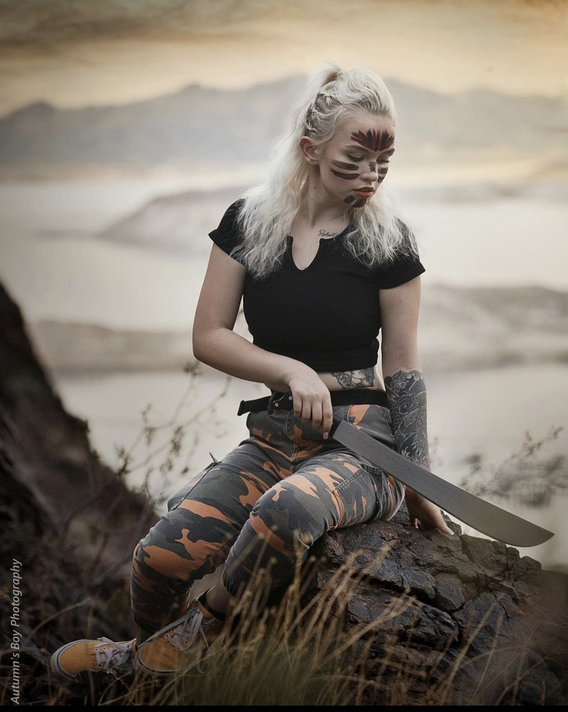 Female model photo shoot of missi_milli in Lake Mead