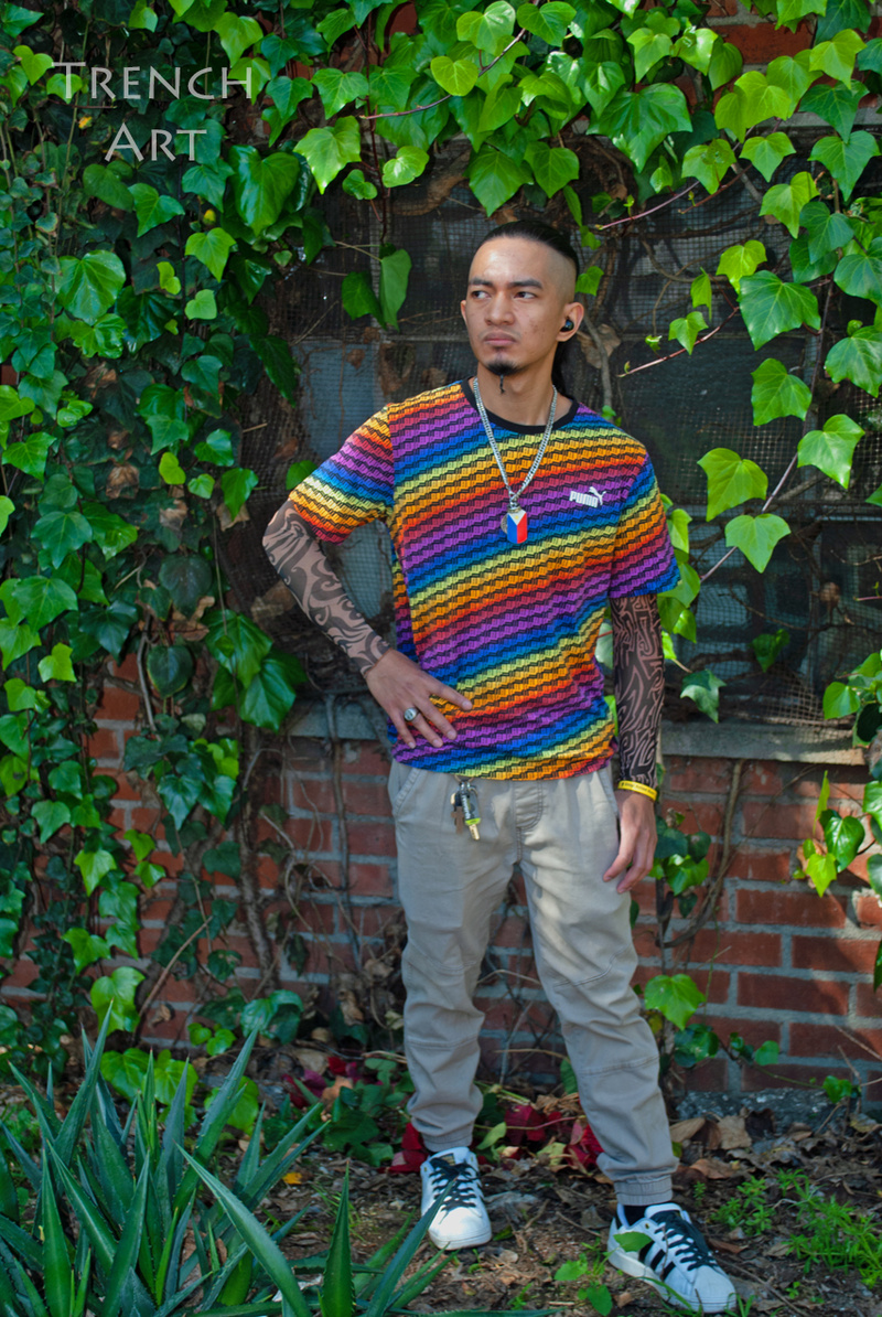 Male model photo shoot of Trench Art and HoyPinoyIne in Los Angeles, California