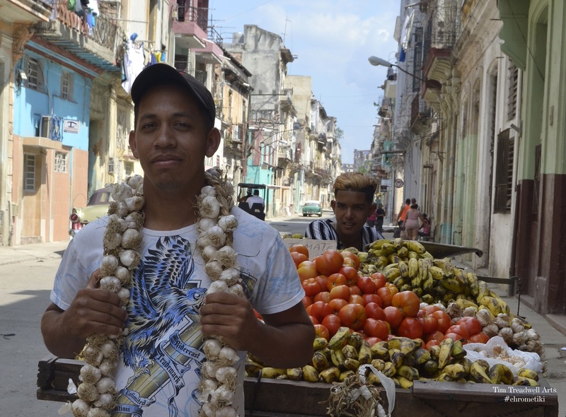 Male model photo shoot of Chrome Tiki in Havana, Cuba