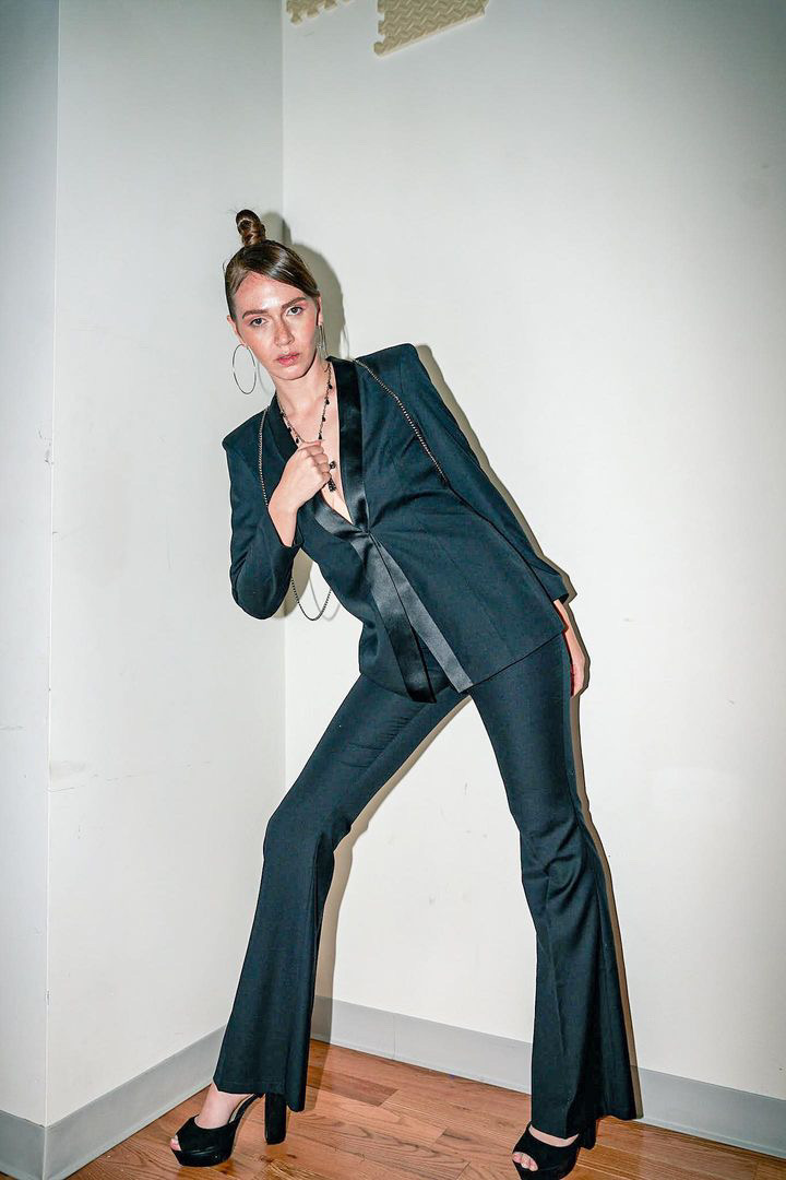 Female model photo shoot of Samantha Ilyse in NYFW '23